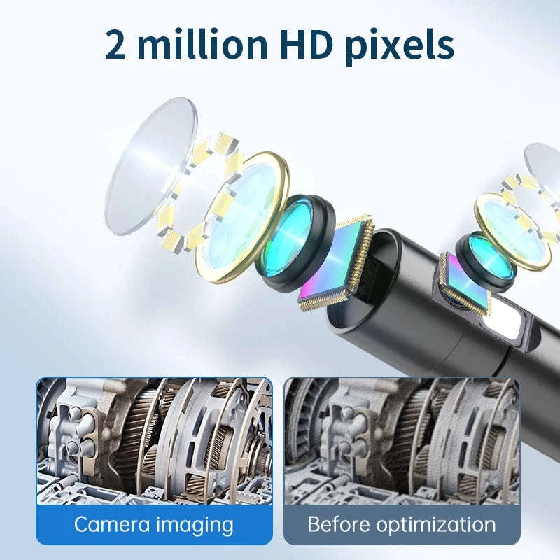 2MP Endoscope Camera 8mm for iPhone and Android, Dual Lens-Single Lens / United States / 1m