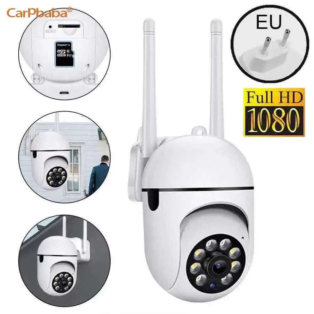 2MP Outdoor WiFi Security Camera with Color Night Vision & 2-Way Audio-US Plug