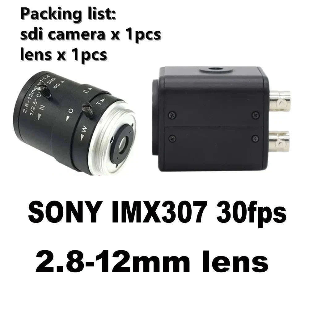 2MP SDI Box Camera with 2.8-12mm Zoom Lens, 1080P-IMX307 2.8-12 LENS