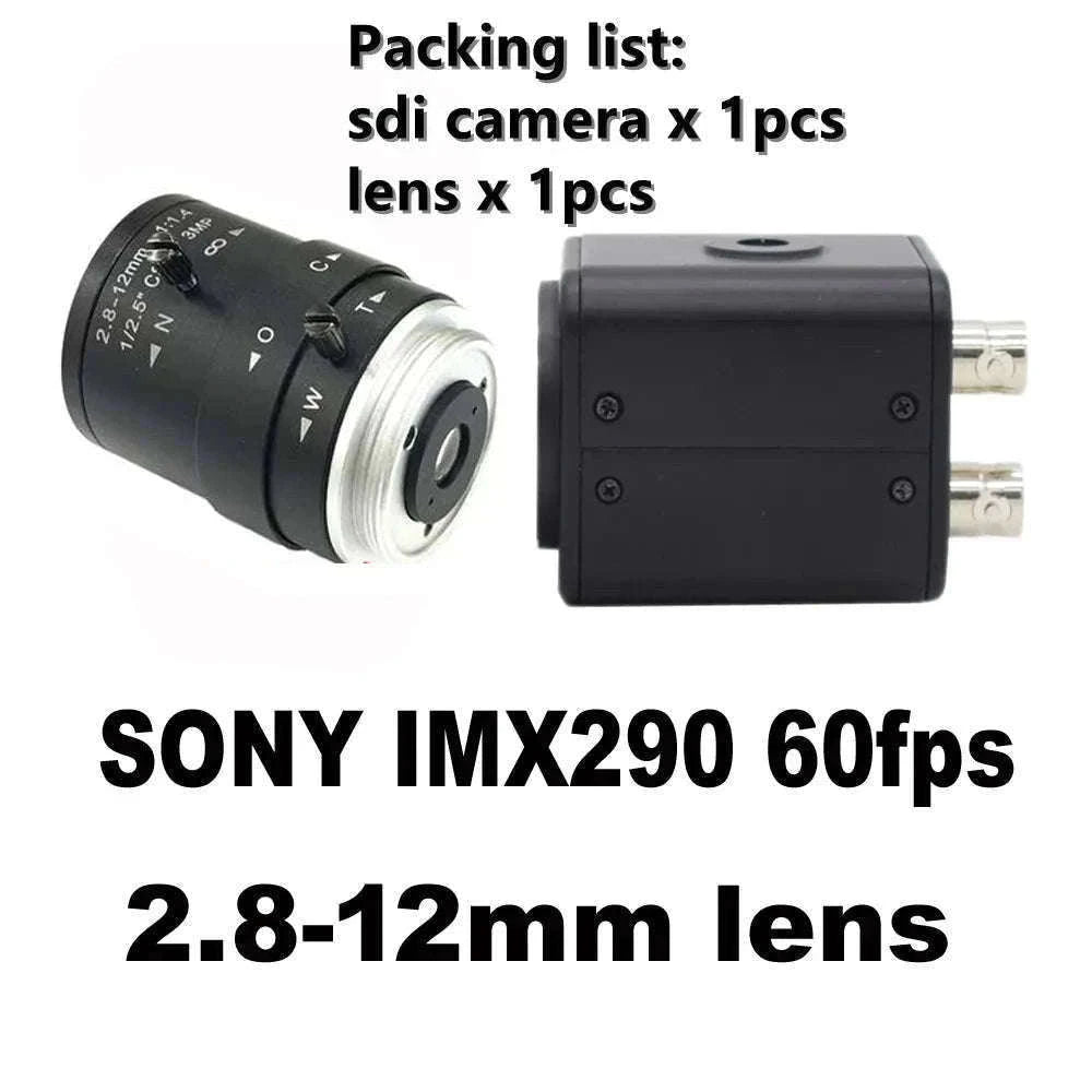 2MP SDI Box Camera with 2.8-12mm Zoom Lens, 1080P-IMX307 2.8-12 LENS