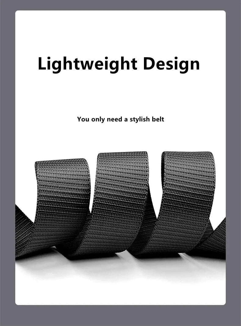 2PC Tactical Nylon Belt Set with Automatic Buckle-2PC 03A black / 120cm