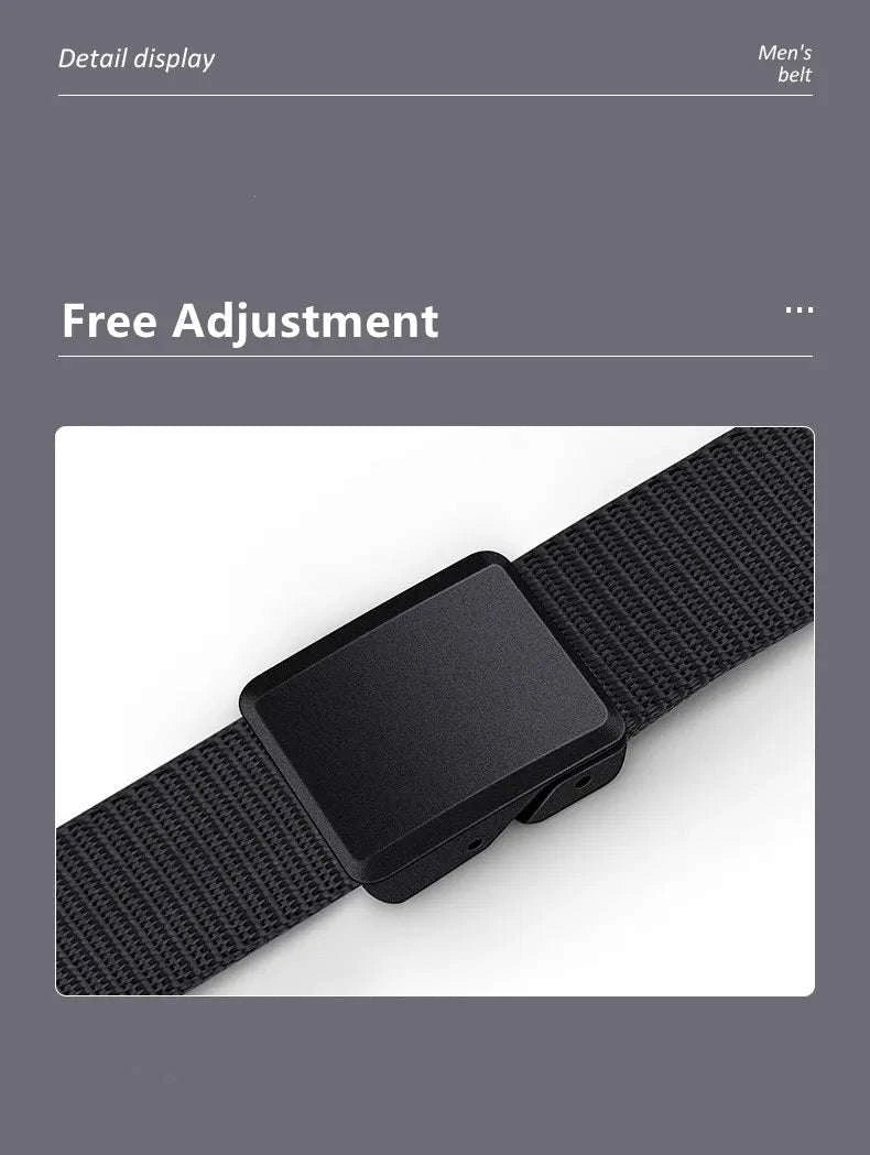 2PC Tactical Nylon Belt Set with Automatic Buckle-2PC 03A black / 120cm