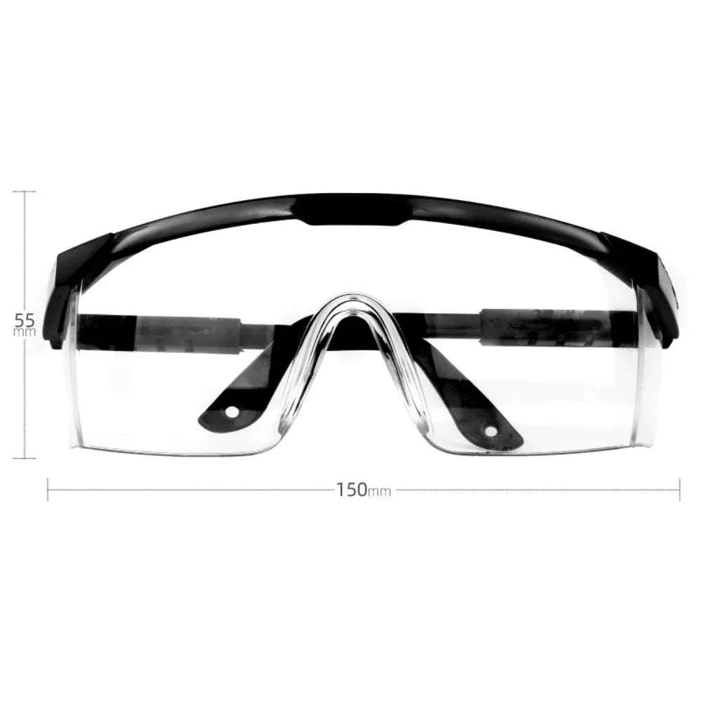 2Pcs Anti‑Splash Safety Goggles for Lab & Industrial Use-Black