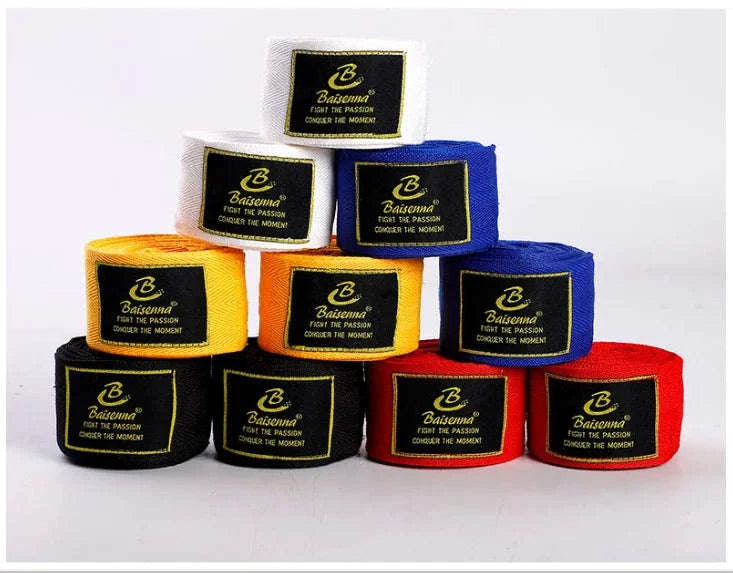 2PCS Boxing Hand Wraps Bandages – Cotton Training Straps-Blue / 1.5M