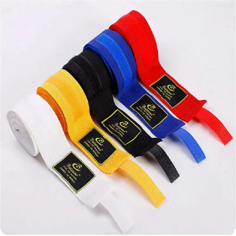 2PCS Boxing Hand Wraps Bandages – Cotton Training Straps-Blue / 1.5M