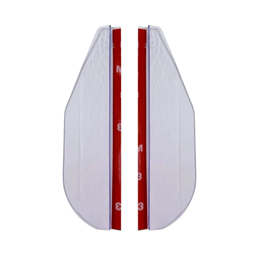 2PCS Car Rearview Mirror Rain Visor Protector-2PCS White