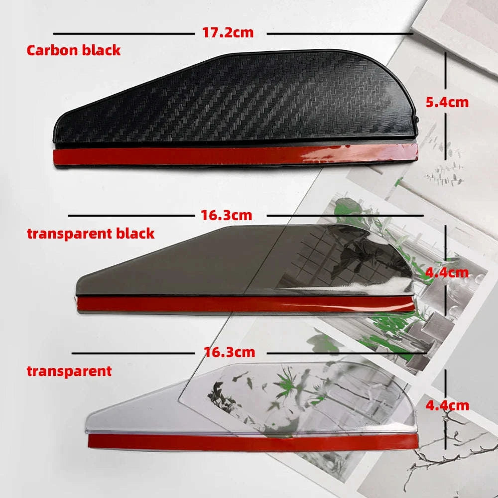 2PCS Car Rearview Mirror Rain Visor Protector-2PCS White