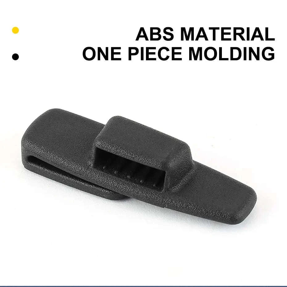2pcs Car Seat Belt Holder Clip Black-Black 2pcs
