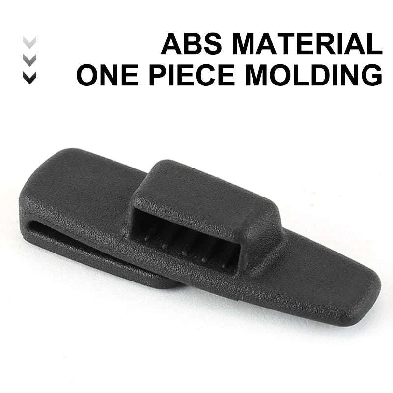 2pcs Car Seat Belt Holder Clip Black-Black 2pcs