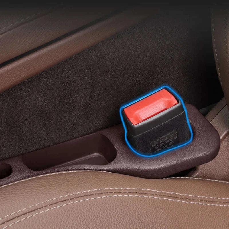 2PCS Car Seat Gap Filler with Storage Grooves-Brown / United States