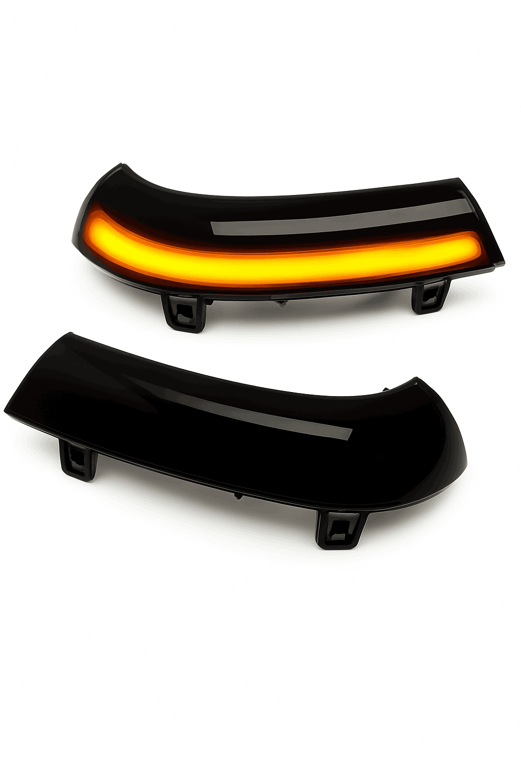 2pcs Dynamic LED Turn Signal Mirror Indicator Light-Yellow