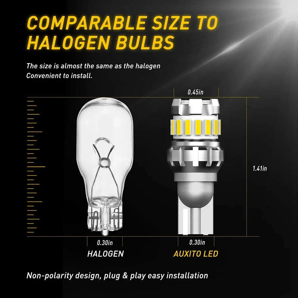 2pcs P21W LED Canbus Bulbs 6500K White-T15 W16W 921 912 / China Mainland / 6500K White