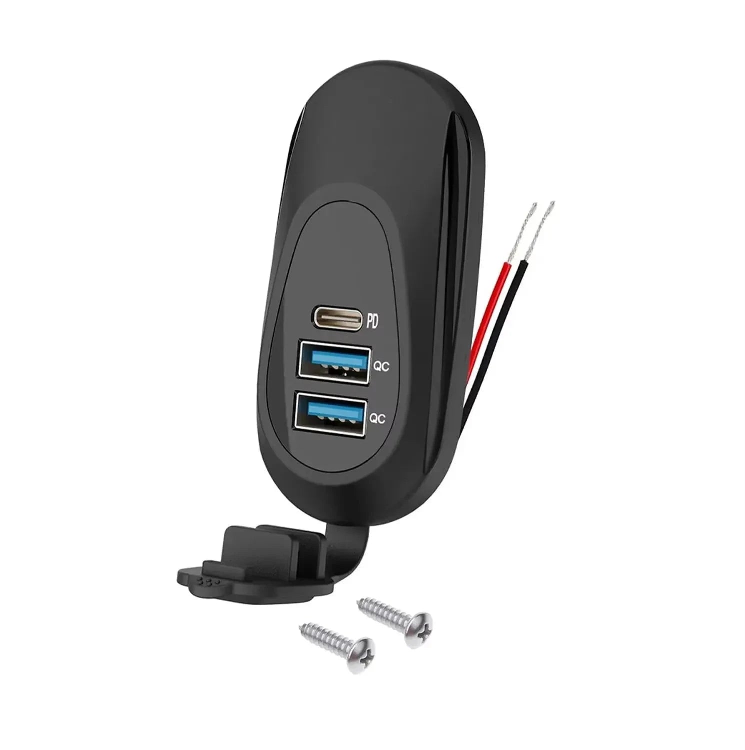2PCS RV USB Outlet with Dual QC3.0 USB-A and PD3.0 USB-C-2PCS