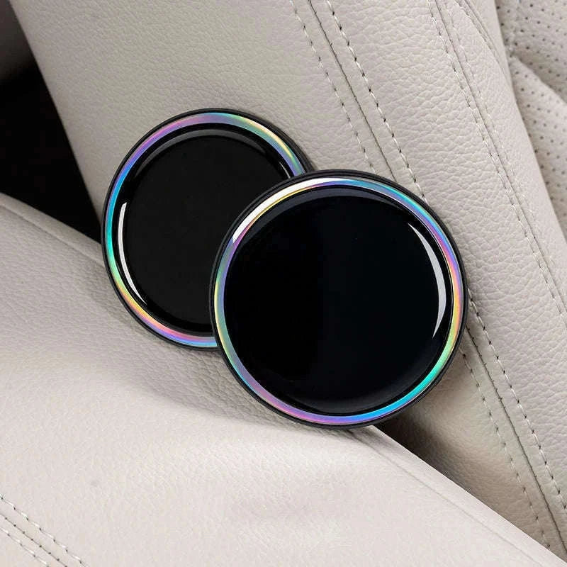 2PCS Universal Car Cup Holder Mat 7cm Silicone Anti-Slip-Black 2Pcs / Other