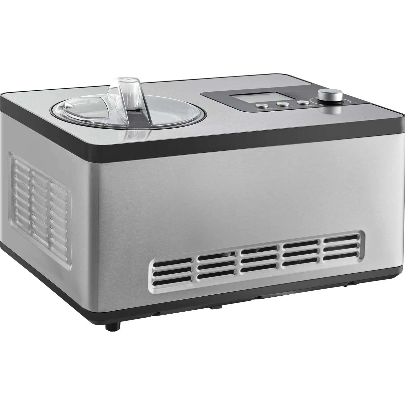 2QT Automatic Ice Cream Maker with Compressor, No Pre-Freezing-United States