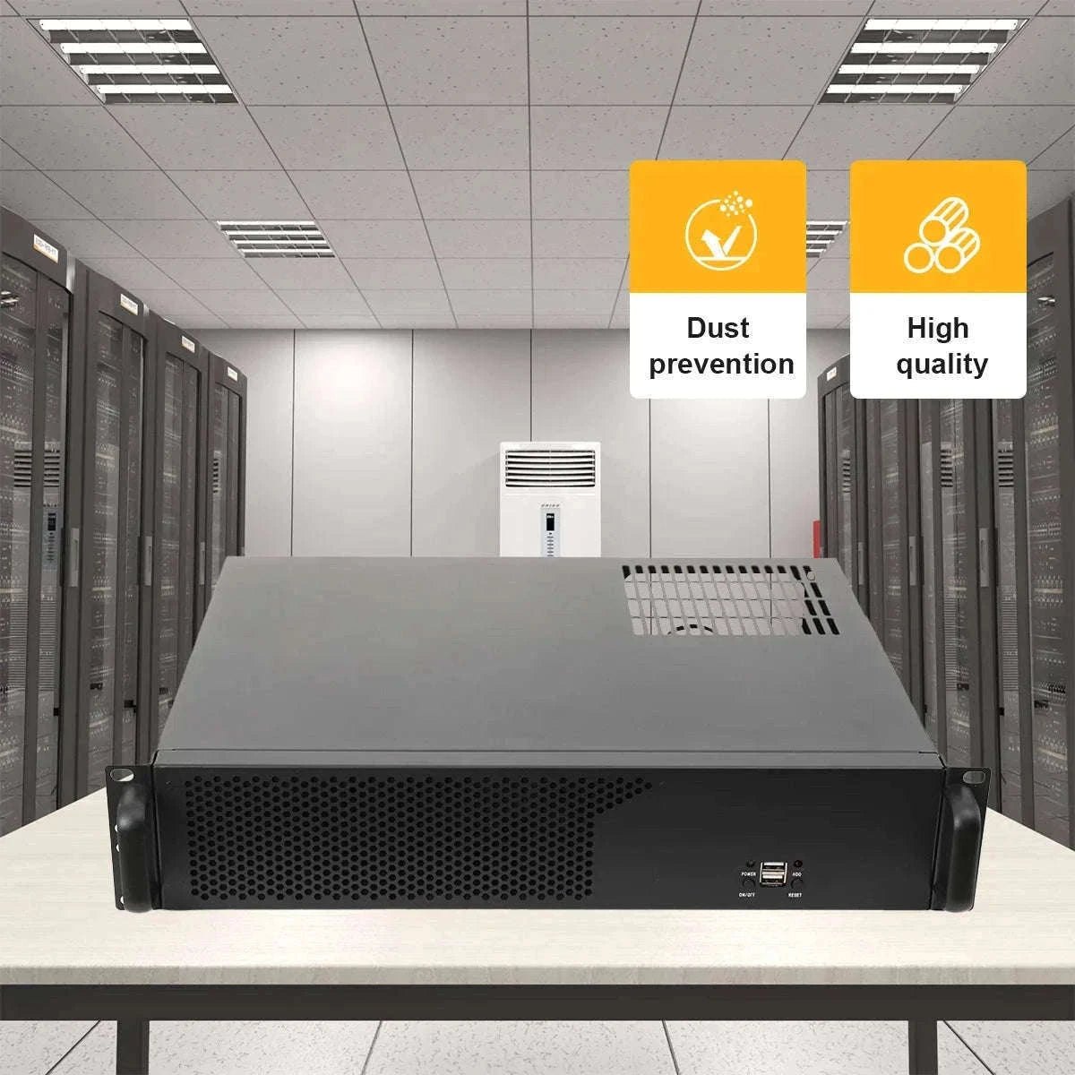2U Ultra Short Rack Server Case 35cm Depth Micro ATX Mini ITX-United States
