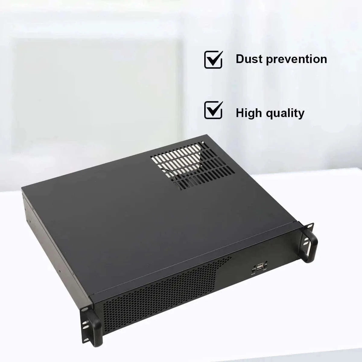 2U Ultra Short Rack Server Case 35cm Depth Micro ATX Mini ITX-United States