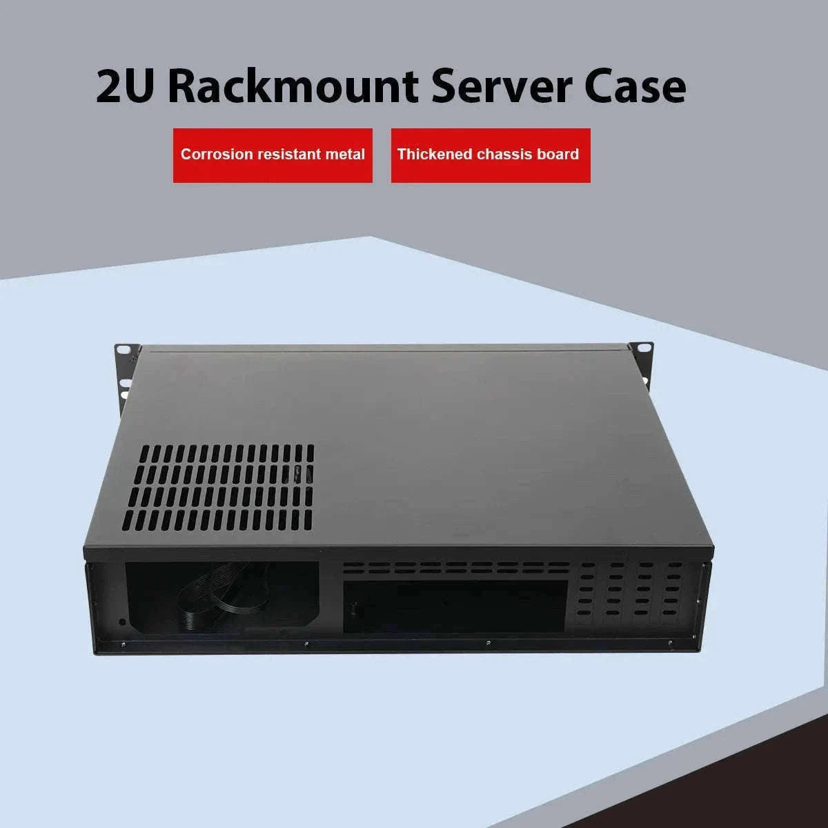 2U Ultra Short Rack Server Case 35cm Depth Micro ATX Mini ITX-United States