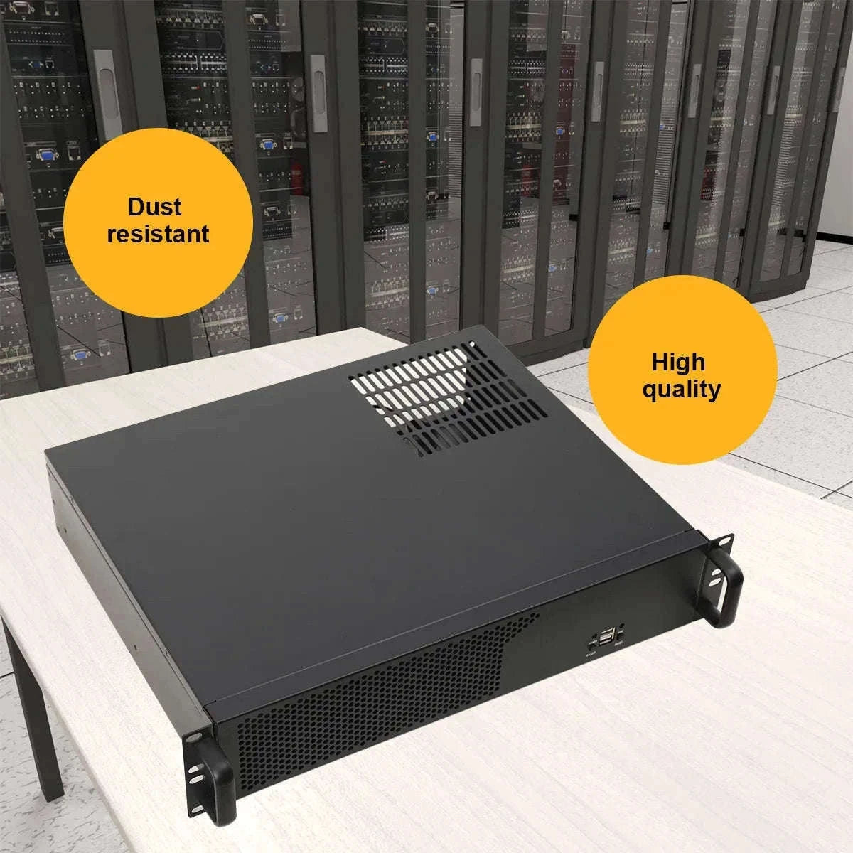 2U Ultra Short Rack Server Case 35cm Depth Micro ATX Mini ITX-United States