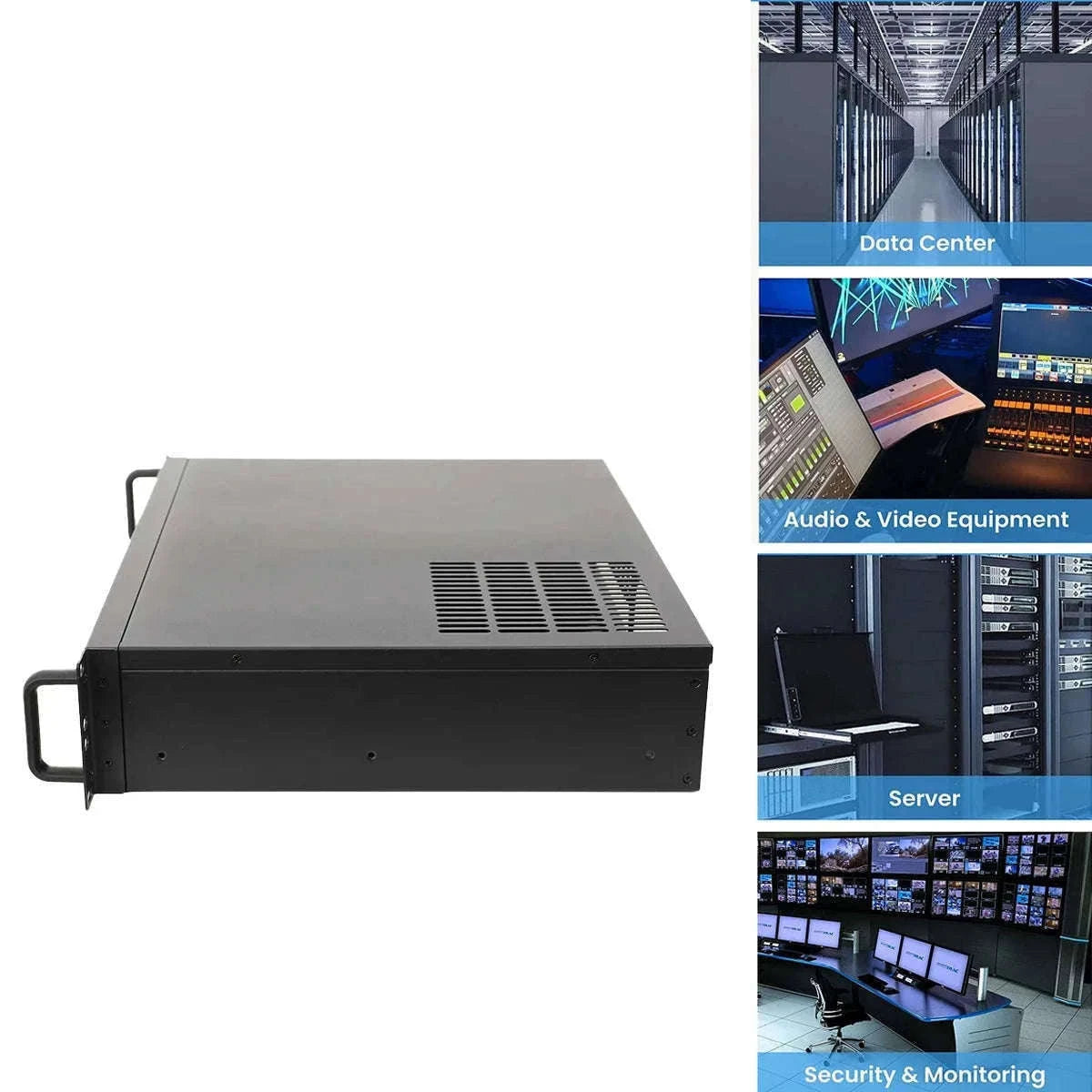 2U Ultra Short Rack Server Case 35cm Depth Micro ATX Mini ITX-United States