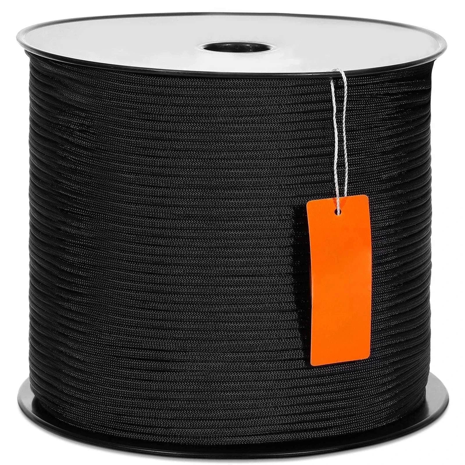 3/16" Nylon Rope 1000 ft 32-Strand Braided Cord with Reel-250ft / United States