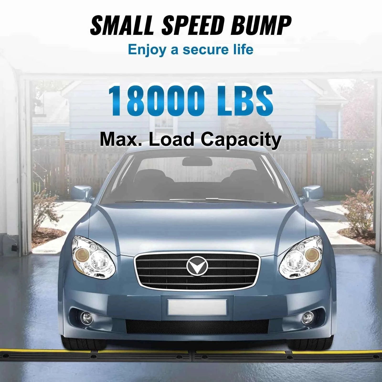 3.28ft Cable Protector Ramp 4 Pack 1 Channel Heavy Duty Rubber Speed Bump-france