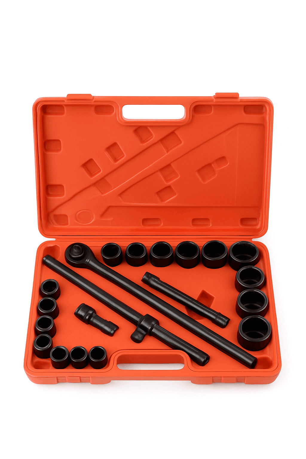 3/4" Drive Impact Socket Set 21PCS SAE Cr-V Steel with Case-21PCs / United States