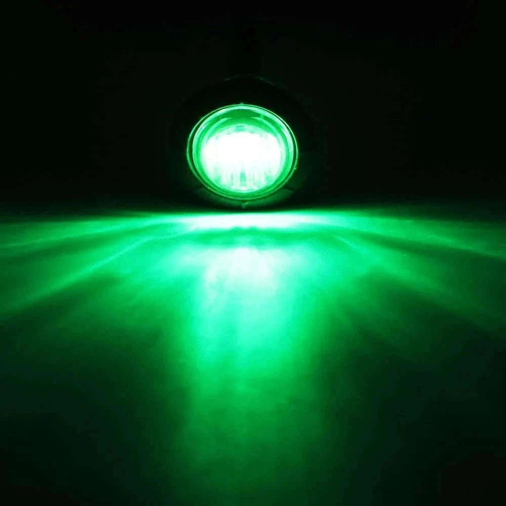 3/4-Inch LED Side Marker Lights for 12V Vehicles-Blue / 20PCS