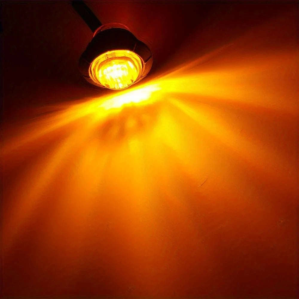 3/4-Inch LED Side Marker Lights for 12V Vehicles-Blue / 20PCS