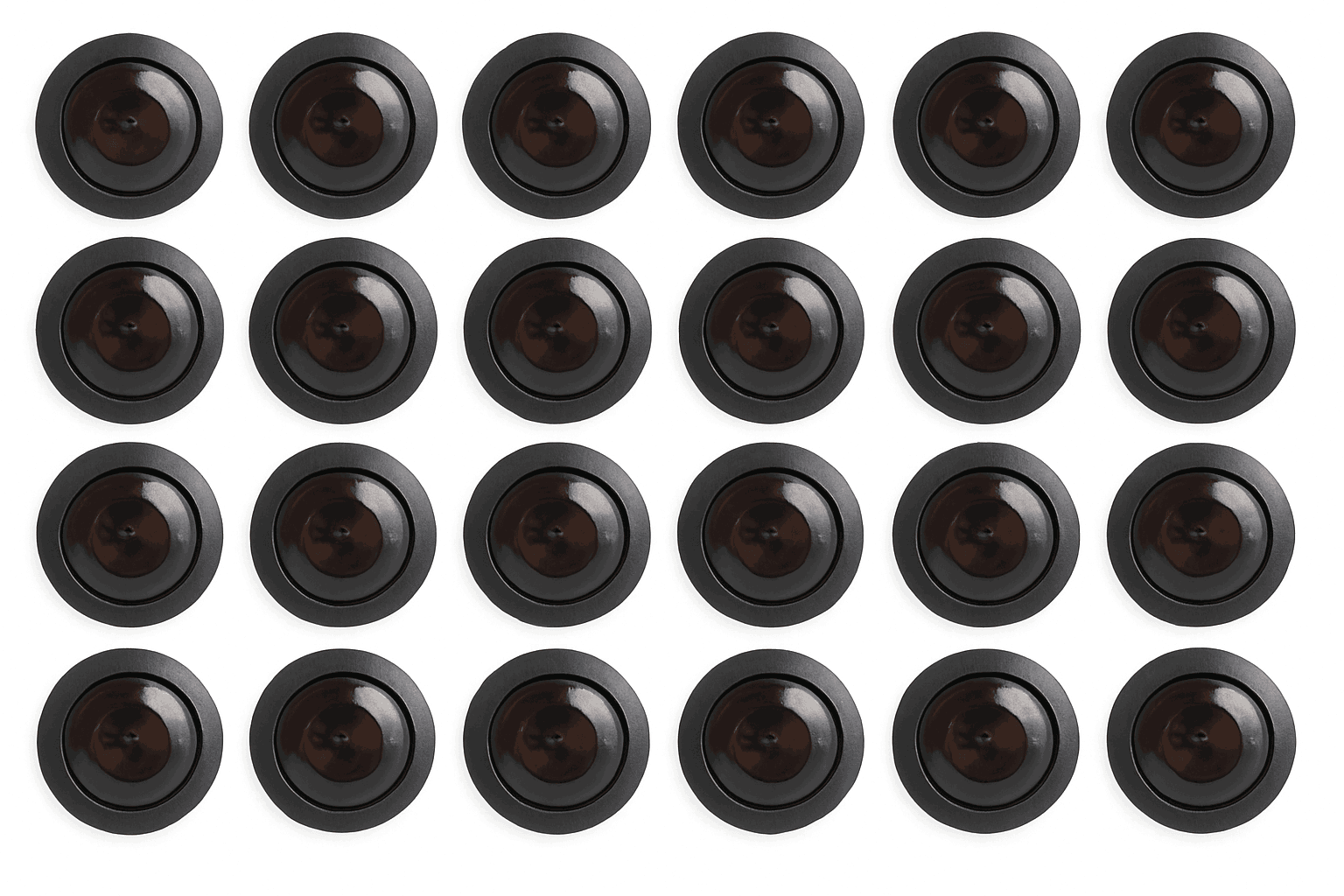 3/4" Round LED Side Marker Light for Truck Trailer Boat-Green / 12V  20PCS