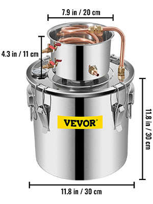 3/5/8 Gal Stainless Steel Copper Distiller Kit with Pump-8 Gal / CZECH REPUBLIC