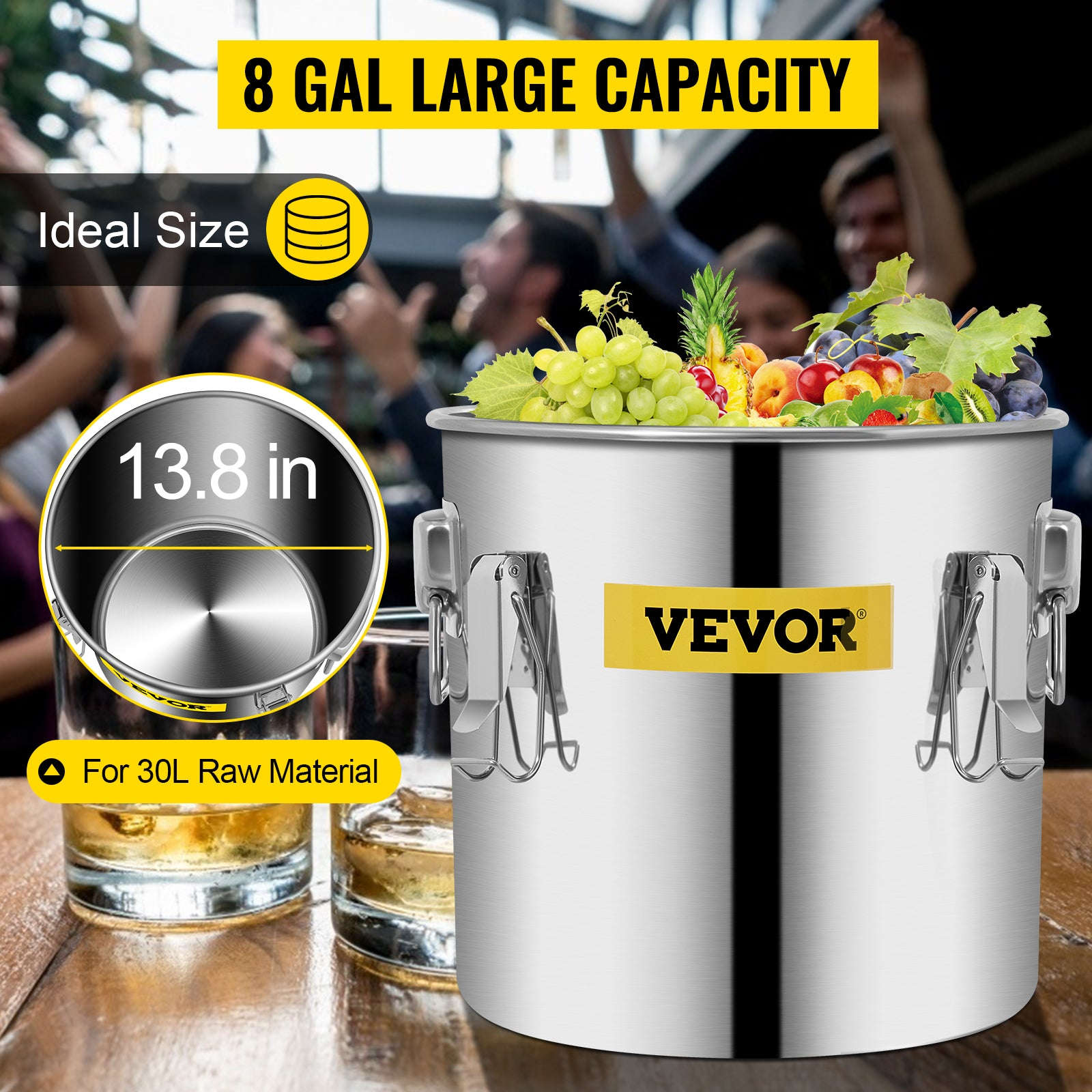 3/5/8 Gal Stainless Steel Copper Distiller Kit with Pump-8 Gal / CZECH REPUBLIC