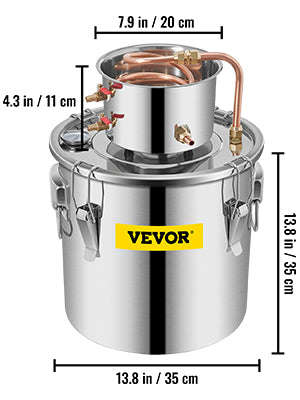 3/5/8 Gal Stainless Steel Copper Distiller Kit with Pump-8 Gal / CZECH REPUBLIC