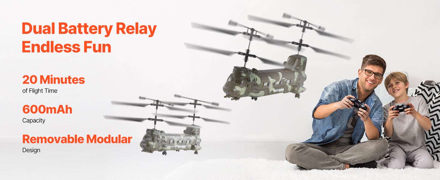 3.5 Channel RC Helicopter with LED Lights & Easy Control-1 PC / United States
