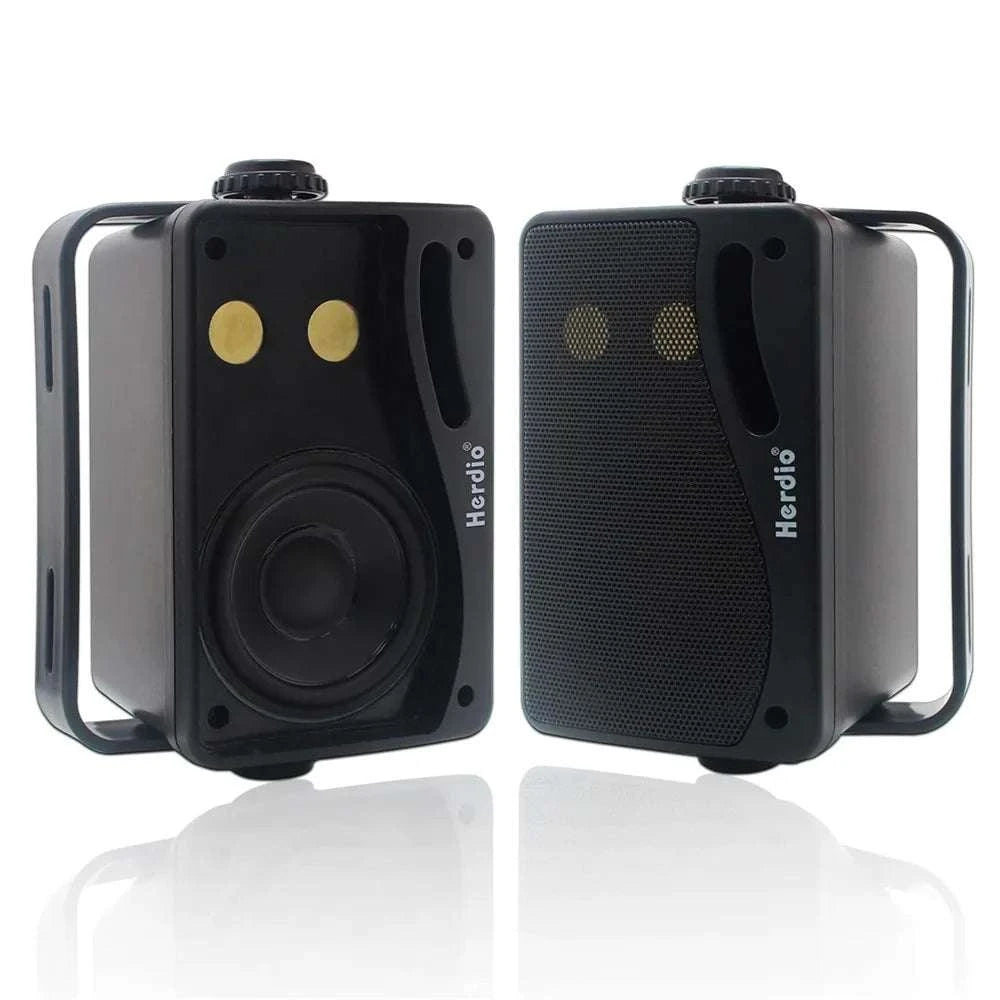 3.5 Inch Outdoor Waterproof Wall Speakers 200W Pair for Patio Boat-black / 3.5 inch / Speaker
