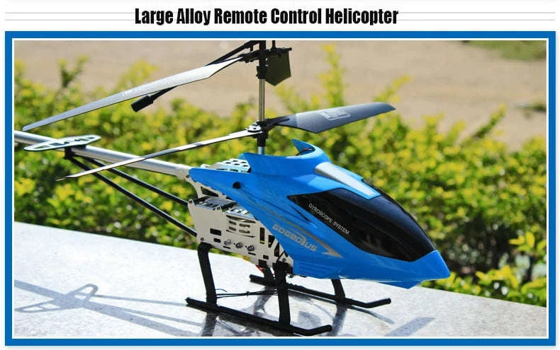 3.5CH 80cm Extra‑Durable RC Helicopter Drone-Silver