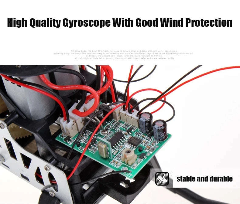 3.5CH 80cm Extra‑Durable RC Helicopter Drone-Silver