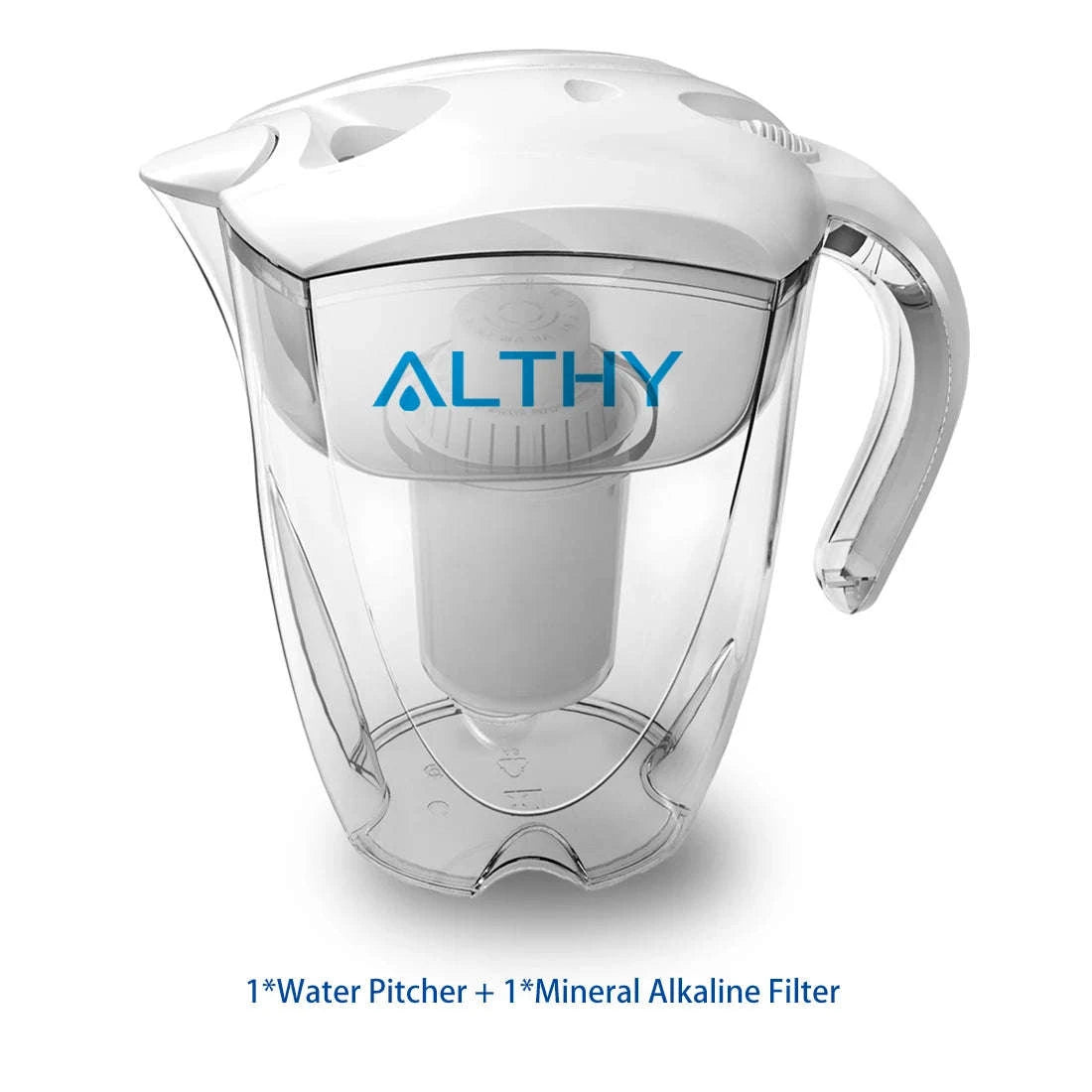 3.5L Alkaline Mineral Water Pitcher Filter - 400L Long-Life Filters-3 x Replace Filter / China Mainland