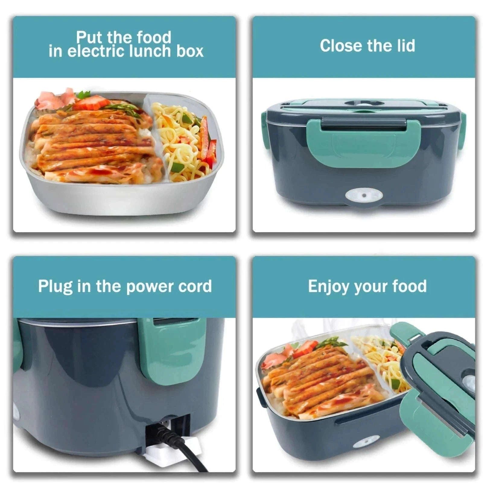 3.5L Electric Heated Lunch Box for Car and Office-220V Korean plug / CHINA