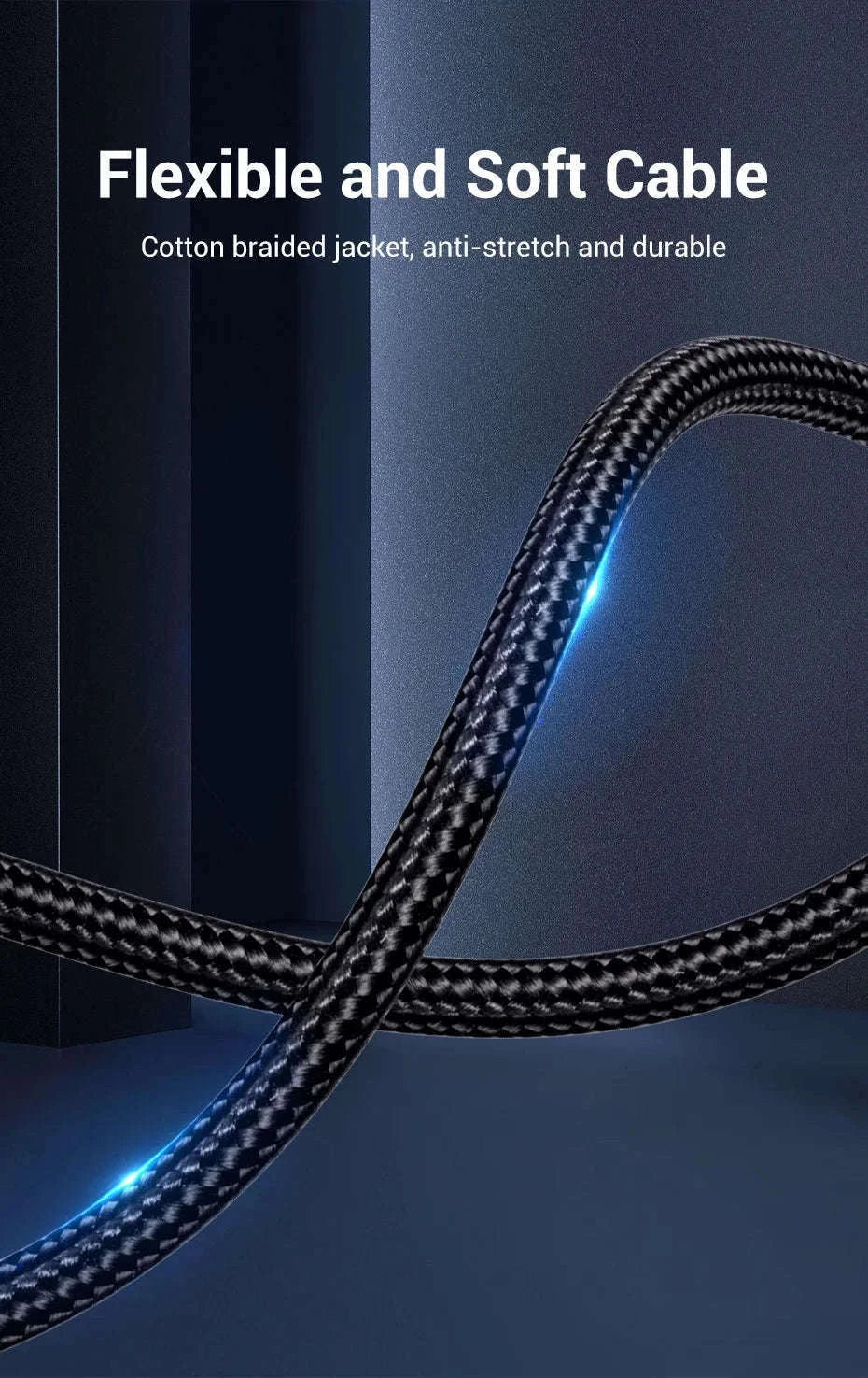 3.5mm to 2 RCA Audio Splitter Cable for Clear Sound-Alloy Shell-PVC / 5m / China Mainland