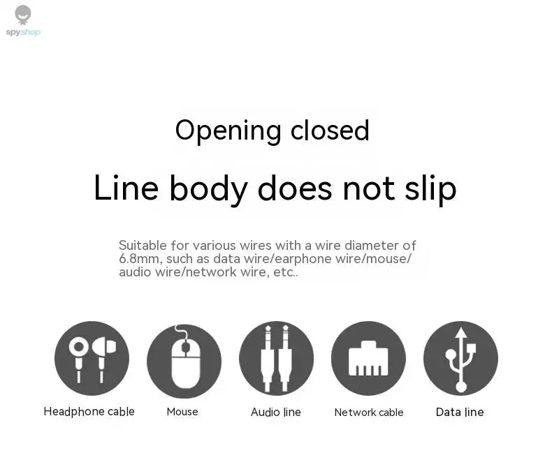 3/6PCS Magnetic Cable Clips Cable Smooth Adjustable Cord Holder Under Desk Cable Management Wire Keeper Cable Organizer ﻿ Spy-shop.com