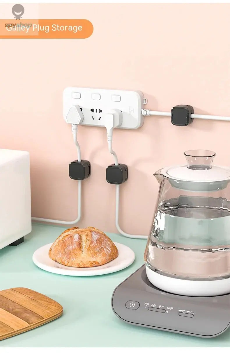 3/6PCS Magnetic Cable Clips Cable Smooth Adjustable Cord Holder Under Desk Cable Management Wire Keeper Cable Organizer ﻿ Spy-shop.com