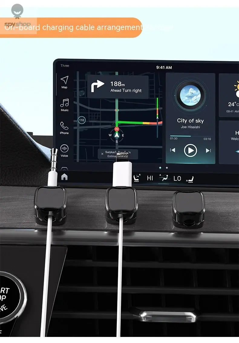 3/6PCS Magnetic Cable Clips Cable Smooth Adjustable Cord Holder Under Desk Cable Management Wire Keeper Cable Organizer ﻿ Spy-shop.com