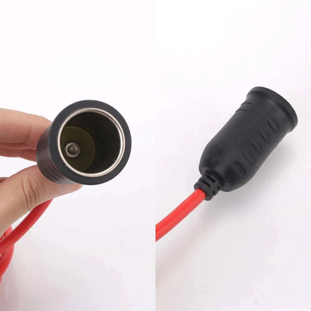 3.6m Car Power Adapter Extension Cord 15A Fuse Indicator 12V 24V-Germany / Red