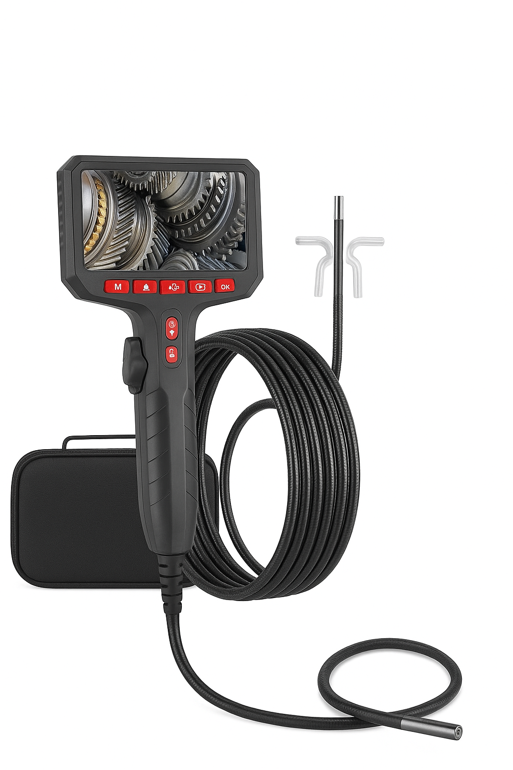 3.9mm HD 360° Industrial Endoscope Camera with 5.0 Inch IPS Screen