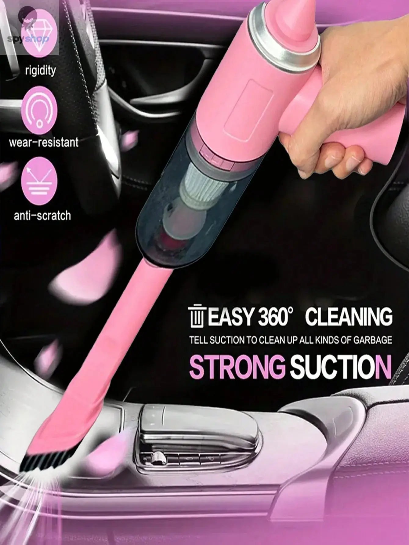 3 In 1 Integrated Suction And Blowing Vacuum Combination Vacuum Cleaner USB Charging Small Car Household Vacuum Cleaner Spy-shop.com