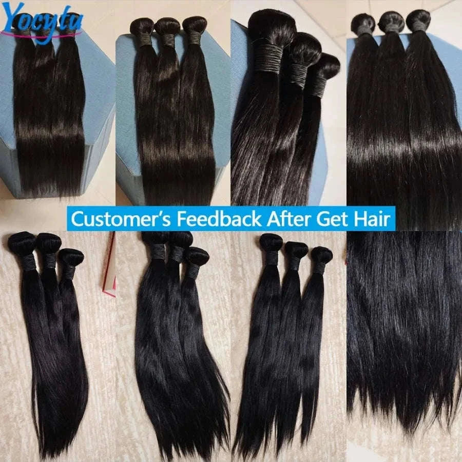 3 Bundle Straight Human Hair Bundles, 20 Inch, Natural Look-Remy Hair / 15%-20% / france|20222426