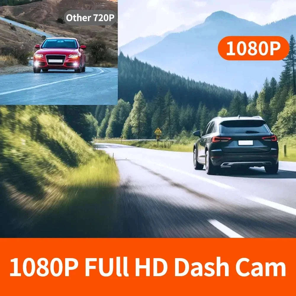3 Camera Dash Cam 1080P Front Rear Interior Night Vision Parking Monitor-Hardwire kit / 32G SD Card