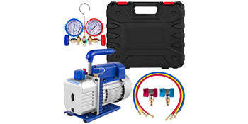 3 CFM 1/4 HP Single Stage Air Vacuum Pump Kit-3CFM 1-Stage / US / United States
