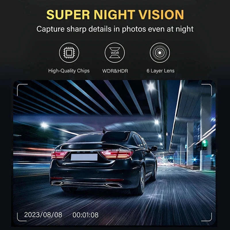 3 Channel Dash Cam for Cars with Front, Cabin & Rear View-3 Channel / With 32G TF Card